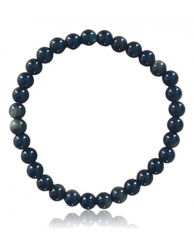 Bracelet obsidienne pierres boules 6 mm