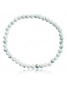 Bracelet pierre howlite boules 4 mm