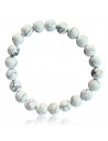 Bracelet howlite pierres boules 8 mm