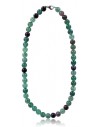 Collier fluorite pierres boules 10 mm