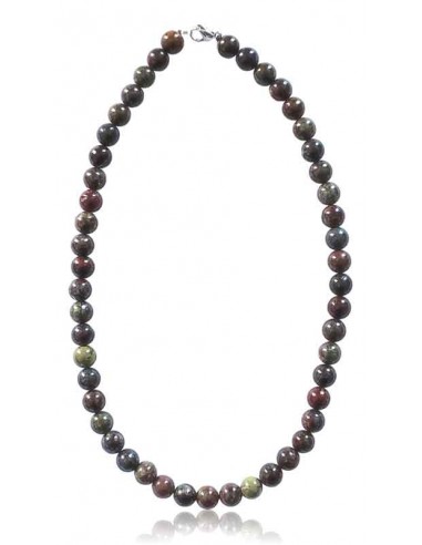 Collier pierre agate africaine boules 10 mm