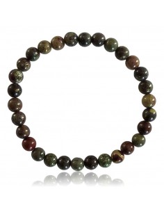 Bracelet agate africaine pierres boules 6 mm