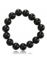 Bracelet pierre onyx boules 15 mm