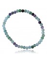 Bracelet fluorite pierres boules 4 mm