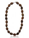 Collier oeil de tigre pierres ovales