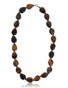 Collier oeil de tigre pierres gouttes