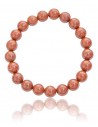 Bracelet jaspe rouge pierres boules 8 mm