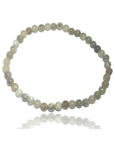 Bracelet labradorite pierres boules 4 mm