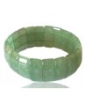 Bracelet pierre aventurine style manchette large