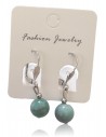 Boucles d'oreilles amazonite pierre boules 10 mm