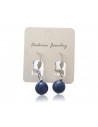 Boucles d'oreilles lapis-lazuli boules 10mm