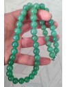 Collier aventurine pierres boules 10 mm