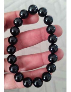 Bracelet onyx pierre naturelle boules 10 mm