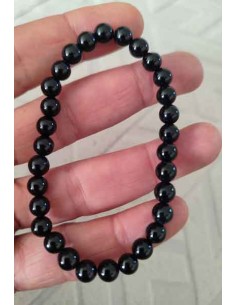 Bracelet onyx pierres boules 6 mm