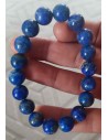 Bracelet lapis-lazuli pierres boules 10 mm