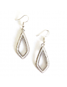 Boucles d'oreilles perles fantaisie pendantes 4 cm