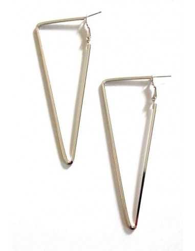 Boucles d'oreilles créoles triangles géométriques