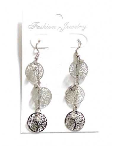 Boucles d'oreilles arbre de vie pendantes