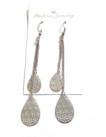 Boucles d'oreilles gouttes chaines pendantes