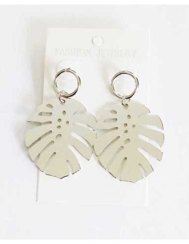 Boucles d'oreilles feuilles de palmier