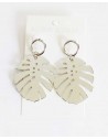 Boucles d'oreilles feuilles de palmier