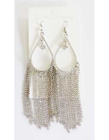 Boucles d'oreilles créoles gouttes bohème