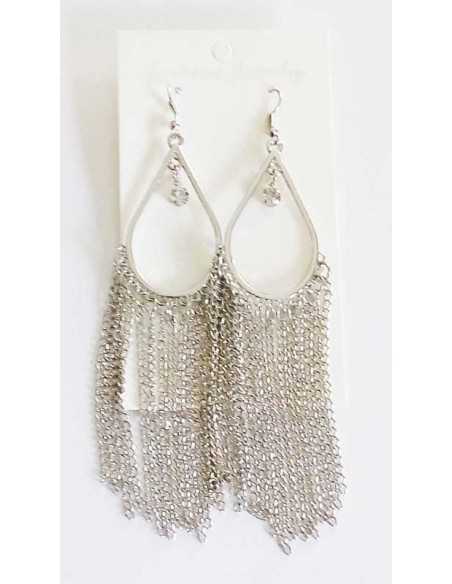 Boucles d'oreilles créoles gouttes bohème