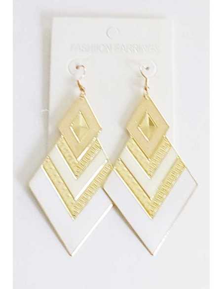 Boucles d'oreilles fantaisie géométriques