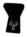 Parure en coffret collier pendentif Attrape rêves & boucles